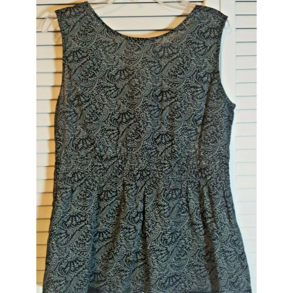 Banana Republic Navy Blue Sleeveless Button Down Tank Top Size XS - Picture 2 of 2